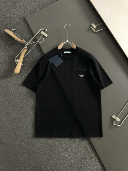 [프라다] 리나일론 &저지 티셔츠 (2 COLORS)