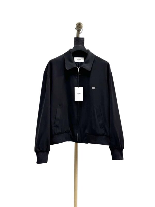 [셀린느] 레이온 트윌 트리옹프 블루종 자켓