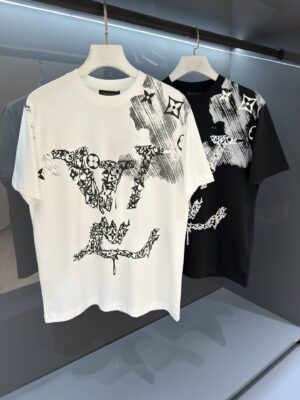 [루이비통] 대각선 모노그램 & 로고 티셔츠 (2 COLORS)