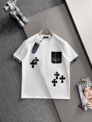 [크롬하츠] 크로스 패치 포켓 반팔 티셔츠