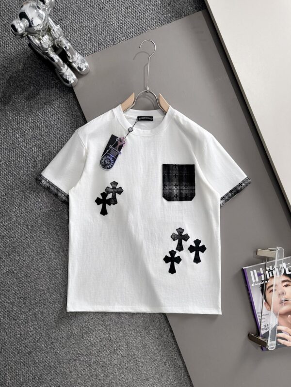 [크롬하츠] 크로스 패치 포켓 반팔 티셔츠