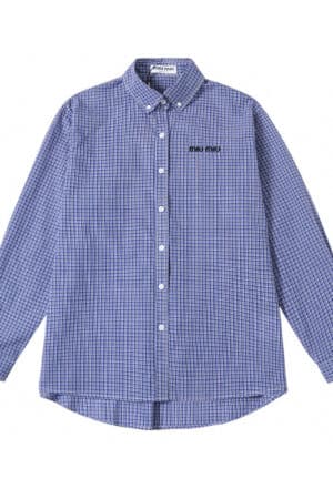 [미우미우] 체크 셔츠 MK1842