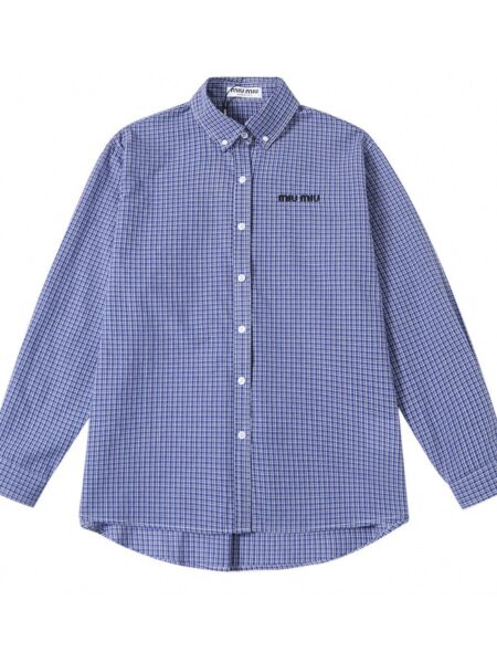 [미우미우] 체크 셔츠 MK1842