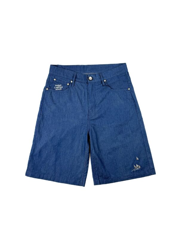 [루이비통] 자수 장식 샴브레이 반바지