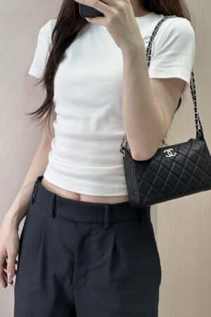 [샤넬] 25B 시즌 신상 스타 로고 호보백 AS4855