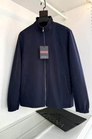 [제냐] 울 실크 스탠드 칼라 자켓