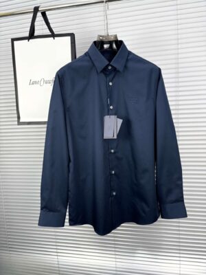 [프라다] 스트레치 코튼 자수 로고 셔츠 (3 COLORS)