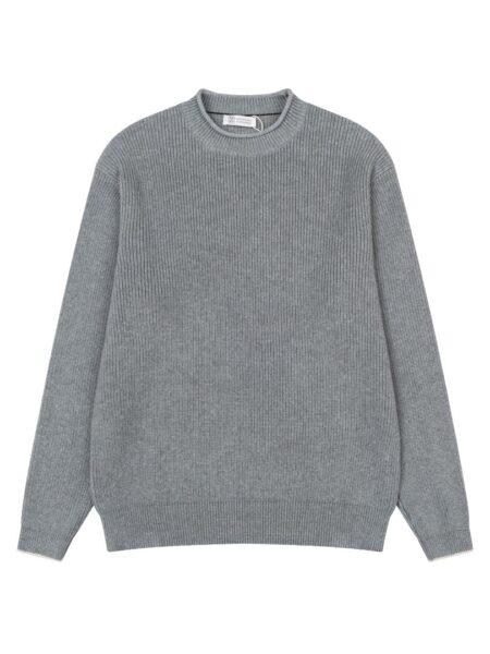 [브루넬로 쿠치넬리] 캐시미어 크루넥 니트 (2 COLORS)