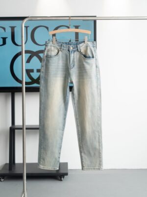 [구찌] 아카이브 로고 데님 팬츠