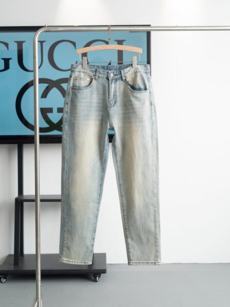 [구찌] 아카이브 로고 데님 팬츠