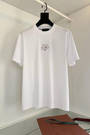 [로로피아나] 자수 문장 로고 코튼 저지 티셔츠 (2 COLORS)