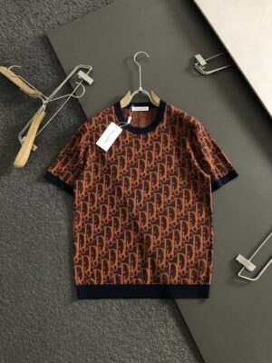 [디올] 오블리크 올오버 모노그램 니트 티셔츠