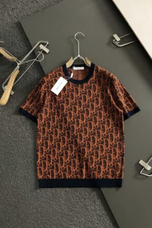 [디올] 오블리크 올오버 모노그램 니트 티셔츠