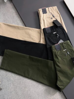 [제냐] 슬림핏 코튼-엘라스테인 치노 팬츠 (3 COLORS)