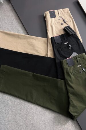 [제냐] 슬림핏 코튼-엘라스테인 치노 팬츠 (3 COLORS)