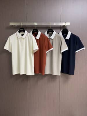 [키톤] 니트 지퍼 폴로 셔츠 (4 COLORS)