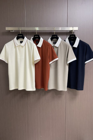 [키톤] 니트 지퍼 폴로 셔츠 (4 COLORS)