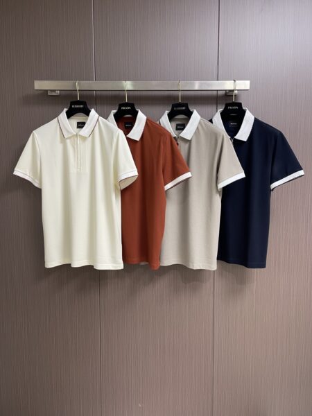 [키톤] 니트 지퍼 폴로 셔츠 (4 COLORS)