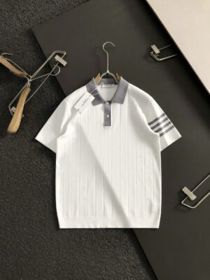 [톰브라운] 4-바 스트라이프 니트 폴로 셔츠