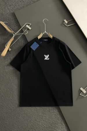 [루이비통] 플라워 LV 로고 티셔츠