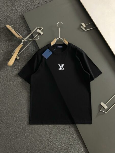 [루이비통] 플라워 LV 로고 티셔츠