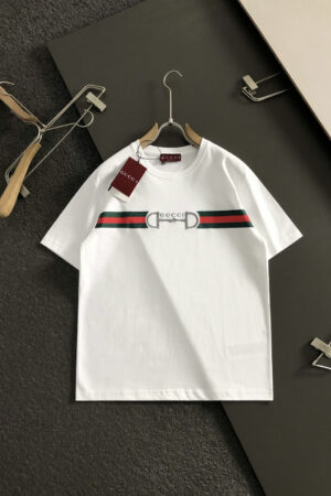 [구찌] 홀스빗 웹 프린트 티셔츠