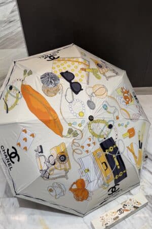 [샤넬] 2026S 시즌 신상 퀼팅 & 로고 전 자동 우양산 (2 COLOR)