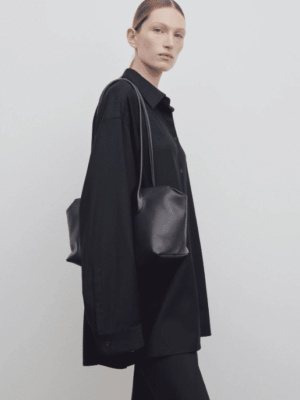 [더 로우] 테라스 가죽 백 W1292L97BLPL