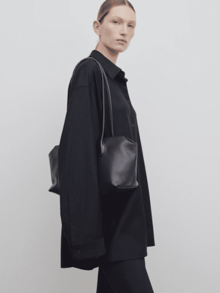 [더 로우] 테라스 가죽 백 W1292L97BLPL