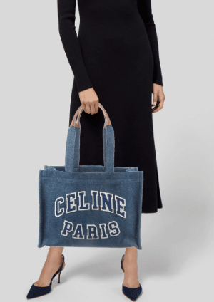 [셀린느] 타이스 카바스 데님 토트백