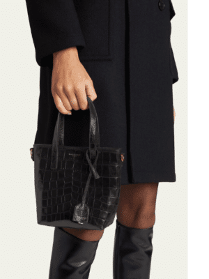 [생로랑] 크로커다일 엠보싱 미니 토이 쇼퍼백 712367