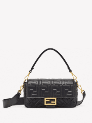 [펜디] 바게트 블랙 가죽 백 8BR600