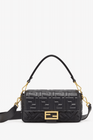 [펜디] 바게트 블랙 가죽 백 8BR600