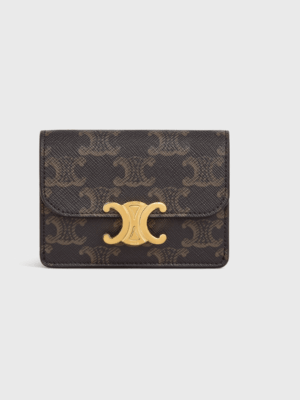 [셀린느] 트리옹프 플랩 카드 지갑 - 트리옹프 캔버스 10I582CPJ.04LU