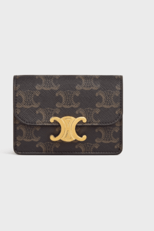 [셀린느] 트리옹프 플랩 카드 지갑 - 트리옹프 캔버스 10I582CPJ.04LU