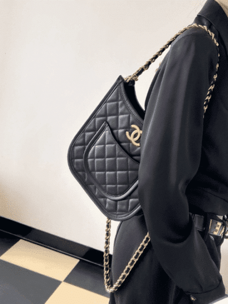 [샤넬] 샤블린 호보백 블랙 AS4532