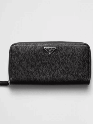 [프라다] 레더 지퍼 장지갑 2ML317