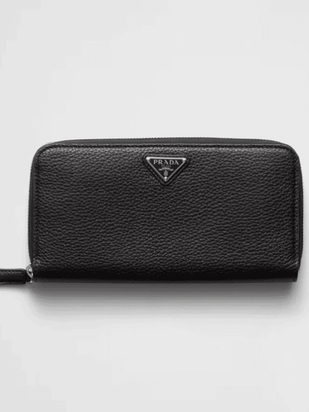 [프라다] 레더 지퍼 장지갑 2ML317