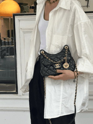 [샤넬] 포켓 스몰 호보 백 AS3710