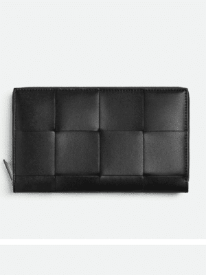 [보테가베네타] 카세트 지퍼-어라운드 장지갑  651368