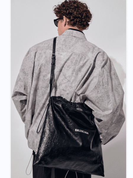 [발렌시아가] 쇼퍼 더스트 백 크로스바디 파우치 라지 811608