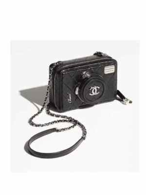 [샤넬] 카메라백 블랙 램스킨 AS4817 B16255 94305