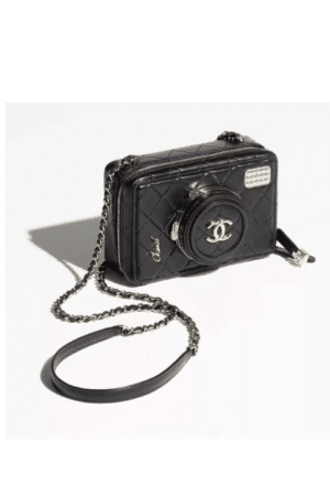 [샤넬] 카메라백 블랙 램스킨 AS4817 B16255 94305
