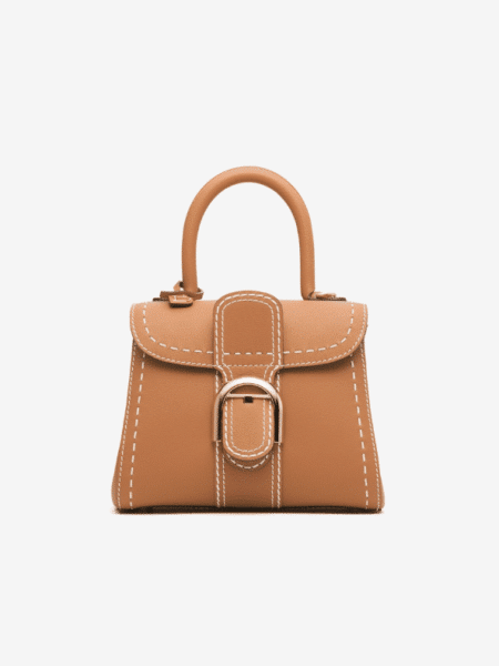 [델보] 브리앙 스티치 서피케 미니 핸드백 토트백 AA0406