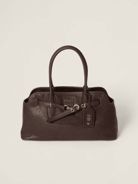 [미우미우] 라지 아방뛰르 나파 가죽 백 5BG310