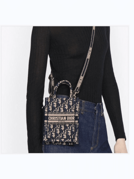 [디올] 오블리크 미니 휴대폰 토트백 S5555CRIW