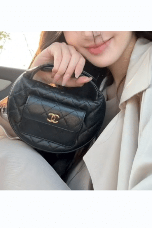 [샤넬] CC로고 원포켓 캐비어 미니 탑핸들백 AP3467