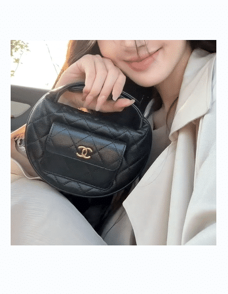 [샤넬] CC로고 원포켓 캐비어 미니 탑핸들백 AP3467