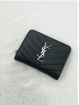 [생로랑] 모노그램 컴팩트 지퍼 어라운드 지갑 668288