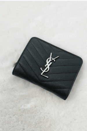 [생로랑] 모노그램 컴팩트 지퍼 어라운드 지갑 668288